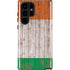 Ireland Flag Dark Wood Galaxy S22 Ultra Pro Case